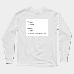 Jacobin Looking for Justice Long Sleeve T-Shirt